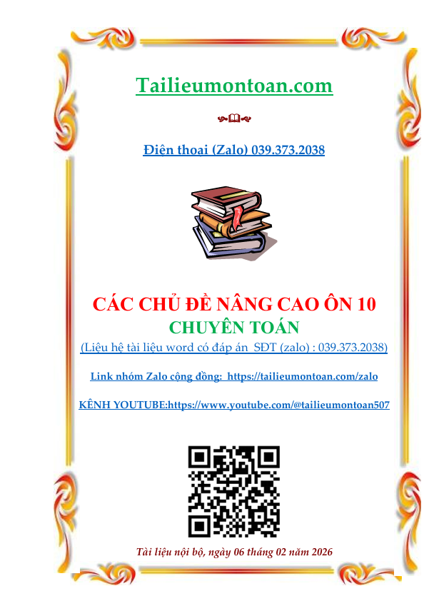 Các chủ đề ôn vào lớp  10 nâng cao
